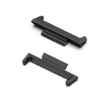 Gigapack Óraszíj csatlakozó adapter (egyedi méret, 1 pár, átalakító, fém, 20mm) FEKETE Huawei Watch Fit 2