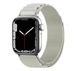 Gigapack Pótszíj (egyedi méret, nylon, állítható, SPORT) EZÜST Apple Watch Series 9 41mm, Watch Series 8 41mm, Watch Series 7 41mm