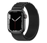 Gigapack Pótszíj (egyedi méret, nylon, állítható, SPORT) FEKETE Apple Watch Series 9 41mm, Watch Series 8 41mm, Watch Series 7 41mm