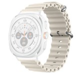 Gigapack Pótszíj (egyedi méret, szilikon, állítható, hullám) BÉZS Samsung Galaxy Watch Ultra eSIM 47mm (SM-L705)