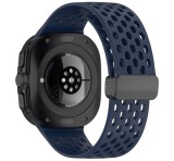 Gigapack Pótszíj (egyedi méret, szilikon, lyukacsos, légáteresztő) SÖTÉTKÉK Samsung Galaxy Watch Ultra eSIM 47mm (SM-L705)