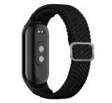Gigapack Pótszíj (egyedi méret, textil, szőtt minta) FEKETE Xiaomi Band 8