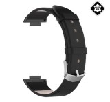 Gigapack Pótszíj (egyedi méret, valódi bőr) FEKETE Xiaomi Smart Band 8 Pro, Redmi Watch 4