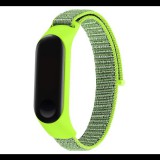 Gigapack Pótszíj (nylon, tépőzáras, légáteresztő, 15 mm, speciális) ZÖLD [Xiaomi MI Band 4] (5996457991495)