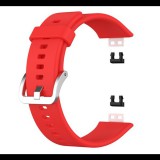 Gigapack Pótszíj (szilikon, állítható, 20 mm) PIROS [Huawei Watch Fit] (5996591084312) - Szíj