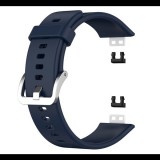 Gigapack Pótszíj (szilikon, állítható, 20 mm) SÖTÉTKÉK [Huawei Watch Fit] (5996591084244) - Szíj