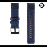 Gigapack Pótszíj (univerzális, 22 mm, textil, valódi bőr) KÉK [Honor Watch GS 3] (5996457857579) - Szíj