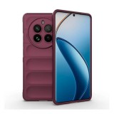 Gigapack Realme 12 Pro Plus szilikon telefonvédő (ütésállóság, kameravédő, 3d) bordó