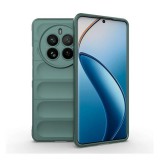 Gigapack Realme 12 Pro Plus szilikon telefonvédő (ütésállóság, kameravédő, 3d) sötétzöld