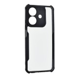 Gigapack Realme C61 4G szilikon telefonvédő (ütésállóság, légpárnás sarok, akril hátlap, kameravédő) fekete