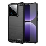 Gigapack Realme GT 7 Pro 5G szilikon telefonvédő (ütésállóság, légpárnás sarok, szálcsiszolt, karbon minta) fekete