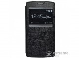 Gigapack S-View Cover álló bőr tok LG G4c (H525n) készülékhez, fekete