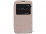 Gigapack S-View Cover álló bőr tok Sony Xperia E4g (E2003) készülékhez, arany