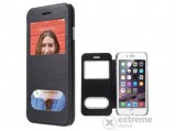 Gigapack S-View Cover műanyag tok Apple iPhone 6/6S (4,7") készülékhez, fekete