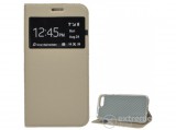 Gigapack S-View Cover űlló műbőr tok Huawei Y6 (2018) készülékhez, arany