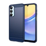 Gigapack Samsung Galaxy A16 4G (SM-A165)  szilikon védő (ütésálló, légpárnás sarok, szálcsiszolt, karbon minta) sötétkék