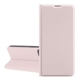Gigapack Samsung Galaxy A16 5G (SM-A166) tok álló, bőr hatású (flip, szilikon belső, kártyazseb) babarózsaszín