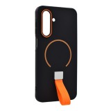 Gigapack Samsung Galaxy A17 5G (SM-A176)  védő (mikrofiber plüss belső, kameravédő, ujjra húzható pánt, magsafe) fekete