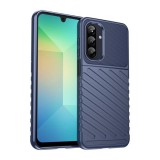 Gigapack Samsung Galaxy A26 5G (SM-A266) szilikon telefonvédő (ütésállóság, csíkos, dombor minta) sötétkék
