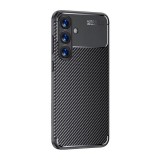 Gigapack Samsung Galaxy A26 5G (SM-A266) szilikon telefonvédő (ütésállóság, légpárnás sarok, karbon minta) fekete