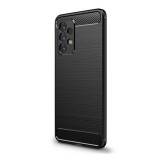 Gigapack Samsung Galaxy A33 (SM-A336) szilikon telefonvédő (közepesen ütésálló, szálcsiszolt, karbon minta) fekete