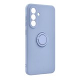 Gigapack Samsung Galaxy A36 5G (SM-A366) szilikon telefonvédő (tartógyűrű, plüss belső, mágneses, kameravédő) lila