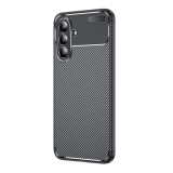 Gigapack Samsung Galaxy A36 5G (SM-A366) szilikon telefonvédő (ütésállóság, légpárnás sarok, karbon minta) fekete