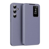 Gigapack Samsung Galaxy A55 5G (SM-A556) tok álló (aktív flip, oldalra nyíló, smart view cover) lila