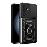 Gigapack Samsung Galaxy A56 5G (SM-A566) defender szilikon telefonvédő (ütésállóság, tartógyűrű, kameravédő) fekete