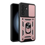 Gigapack Samsung Galaxy A56 5G (SM-A566) defender szilikon telefonvédő (ütésállóság, tartógyűrű, kameravédő) rozéarany