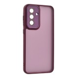 Gigapack Samsung Galaxy A56 5G (SM-A566) szilikon telefonvédő (ütésállóság, akril hátlap, kameravédő) lila