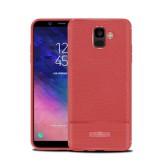 Gigapack Samsung Galaxy A6 (2018) SM-A600F szilikon telefonvédő (közepesen ütésálló, szálcsiszolt) piros