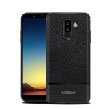 Gigapack Samsung Galaxy A6+ (2018) SM-A605F szilikon telefonvédő (közepesen ütésálló, szálcsiszolt) fekete