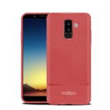 Gigapack Samsung Galaxy A6+ (2018) SM-A605F szilikon telefonvédő (közepesen ütésálló, szálcsiszolt) piros