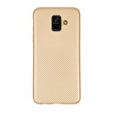 Gigapack Samsung Galaxy A6 (2018) szilikon telefonvédő (karbon minta, arany)
