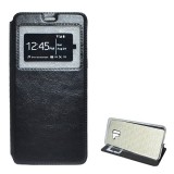 Gigapack Samsung Galaxy A8 Plus (2018) SM-A730F tok álló (Flip, oldalra nyíló, hívószámkijelzés, Window) fekete