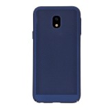 Gigapack Samsung Galaxy J3 (2017) SM-J330 EU műanyag telefonvédő (gumírozott, lyukacsos minta) sötétkék