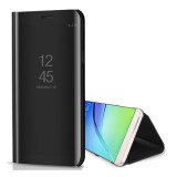 Gigapack Samsung Galaxy J3 (2017) SM-J330 EU tok álló (aktív Flip, oldalra nyíló, tükrös felület) fekete