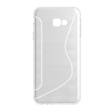 Gigapack Samsung Galaxy J4+ szilikon telefonvédő (S-line, karbon minta, átlátszó)