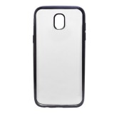 Gigapack Samsung Galaxy J5 (2017) SM-J530 EU szilikon telefonvédő (fémhatású keret) fekete