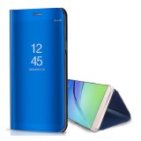 Gigapack Samsung Galaxy J6 (2018) SM-J600F tok álló (aktív Flip, oldalra nyíló, tükrös felület) kék