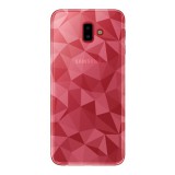 Gigapack Samsung Galaxy J6+ szilikon telefonvédő (3D, gyémánt minta, átlátszó)