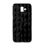 Gigapack Samsung Galaxy J6+ szilikon telefonvédő (3D, gyémánt minta, fekete)