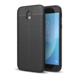 Gigapack Samsung Galaxy J7 (2017) SM-J730 szilikon telefonvédő (közepesen ütésálló, varrás minta) fekete