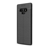 Gigapack Samsung Galaxy Note 9 Szilikon telefonvédő (bőr hatású, varrás minta, fekete)