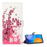 Gigapack Samsung Galaxy S21 Plus (SM-G996) 5G tok álló, bőr hatású (flip, asztali tartó funkció, virág minta) fehér