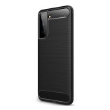 Gigapack Samsung Galaxy S21 Plus (SM-G996) 5G védő (közepesen ütésálló, légpárnás sarok, szálcsiszolt) fekete