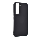 Gigapack Samsung Galaxy S22 5G (SM-S901) szilikon védő (matt, mikrofiber plüss karcolásmentesítő belső, prémium) fekete