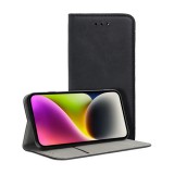 Gigapack Samsung Galaxy S22 5G (SM-S901) tok álló, bőr hatású (flip, asztali tartó funkció) fekete