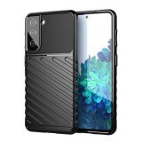 Gigapack Samsung Galaxy S23 Plus (SM-S916) szilikon telefonvédő (közepesen ütésálló, csíkos, dombor minta) fekete